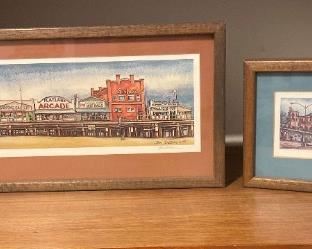 SignedNbrd Prints by Tom Brittain  Santa Monica Pier, Merry Go Round