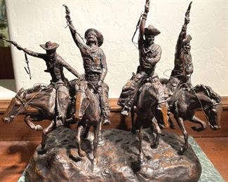 Frederick Remington The Cowboys Bronze Scilpture