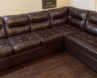 Ashley Furniture 2Pc Leather Sectional