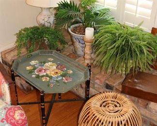 Towle Painted Tray & Stand