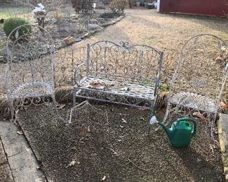 Patio Chairs and Bench