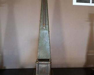 26 in Decorative Two Tone Tin Candle Stand