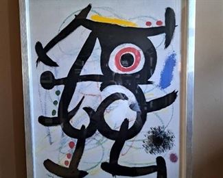 Joan Miro Print - 21" x 17"