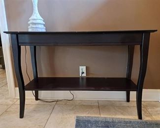 Entryway Chocolate Brown Hall Table