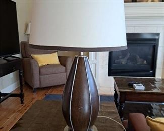 Modern Wooden Side Table Lamp