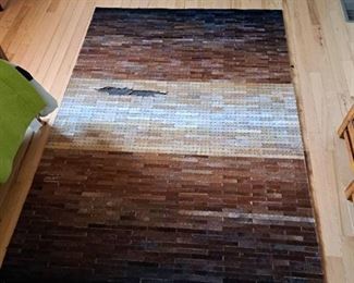 Cow Hide Rug - some damage (see photos)