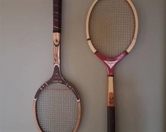 (2) Vintage Wooden Tennis Rackets
