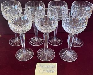 This item is available for PRESALE.  Please text photo to 760-668-0554 to purchase.  We accept Zelle   Waterford Wine Hocks Set of 7 $100