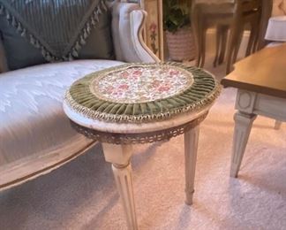 Small Regency marble top  table