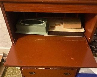 drop front dresser desk combo