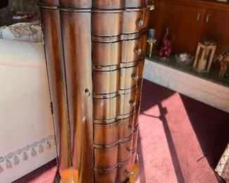 Just about perfect solid wood jewelry cabinet 