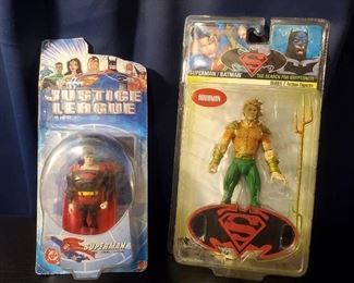 Superman and Aquaman Action Figures Sealed