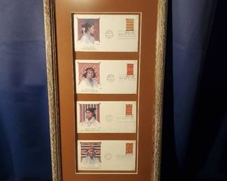 Native American First Day Issue Stamp and Envelope Framed Collection 2