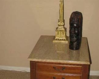 Hammary Marble top end table (1 of 3)