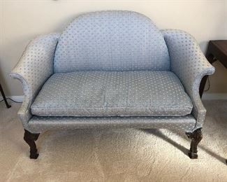 Vintage blue love seat