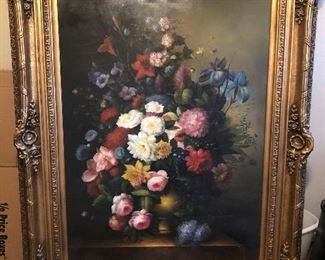 Floral Painting with nice frame