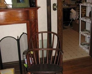 Bentwood chair and coat rack