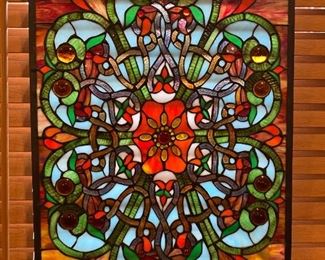One of the pretty stained-glass panels available 
