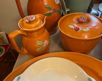 A selection of Coors pottery - varied colors available