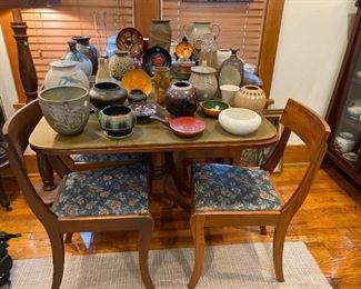 Duncan Phyfe table and 4 chairs