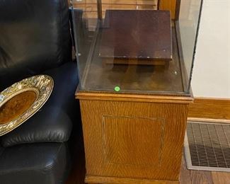 Nice old showcase - probably originally used for jewelry.