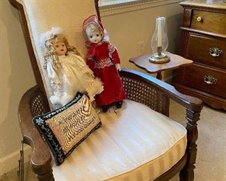 High back occasional chair