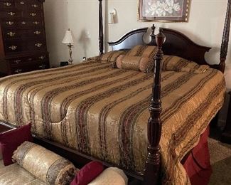 Mahogany King size 4 post bed