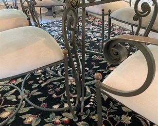 Wrought iron table base