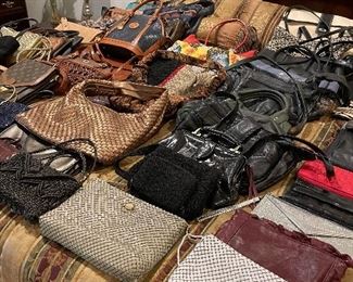 Lots of handbags