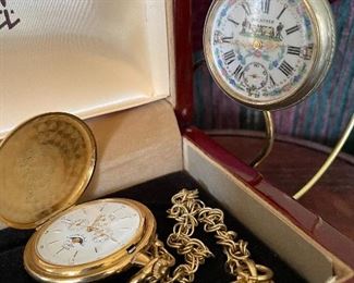 Coliberi and Bucherer pocket watches 
