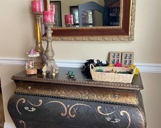 Three-drawer buffet in dining room