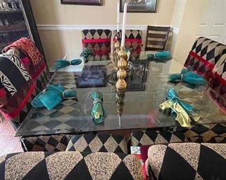 Custom upholstered dining chairs