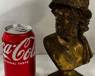 ANTIQUE GILT BUST - SIZE COMPARISON 