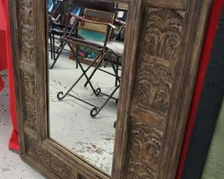 Wood Carved Mirror