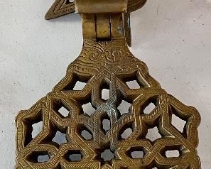 HEAVY ELABORATE BRASS DOOR KNOCKER 