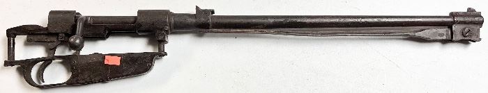 WWII ITALIAN GARDONE MODEL 38 
6.5 mm CARBINE WITH FOLDING BAYONET…NO STOCK 