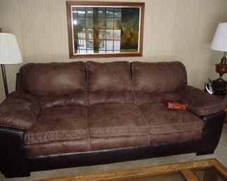 Suede ? comfortable couch  