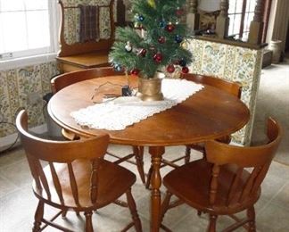 4 chair table set 