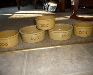various DOG dishes 