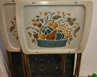 Vintage TV tray tables