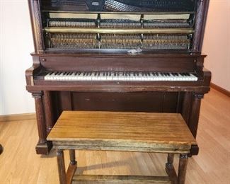 Antique Price & Teeple upright piano