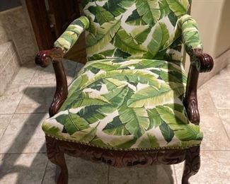 Vintage Bergere chair with new upholstery 