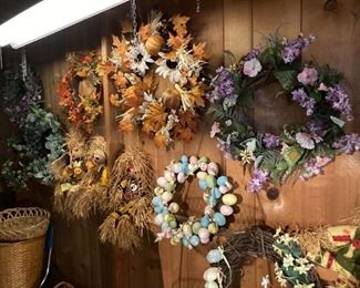 Several seasonal wreaths