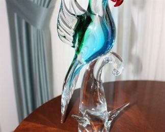 Vintage Art Glass Bird