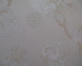 Asian Design Upholstered Sofa - Close up Fabric