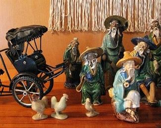 Mudmen Figurines - Vietnam Metal Rickshaw Miniature Model