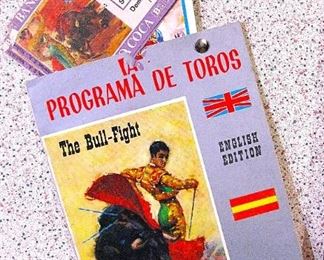 Actual Bull - Fight Program with Ticket Stub Madrid Spain