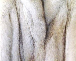 Gorgeous! Blue Fox Fur Full Length Coat - Does not Shed and Pelts are Supple