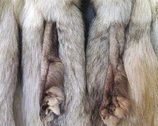 Fluffy Blue Fox Fur Jacket Does not Shed and Pelts are Supple