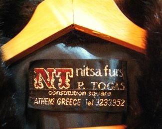 Nitsa Athens Greece Full Length Mink Coat - Excellent Condition